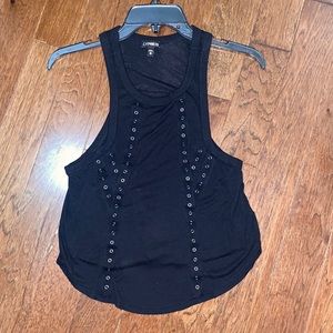 Express black tank top
